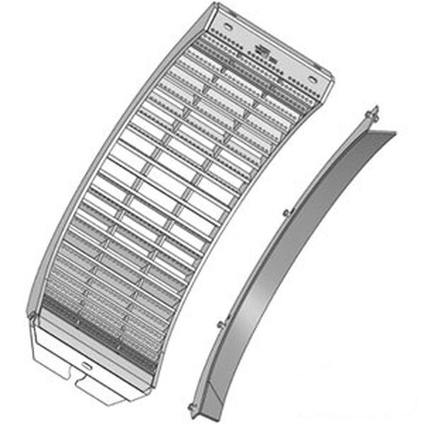 Aftermarket AH205255 Combine Narrow Spaced Middle / Rear Concave Fits JD S660 STS S670 STS + COT30-0016 - main